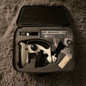 Microscope with case and slides